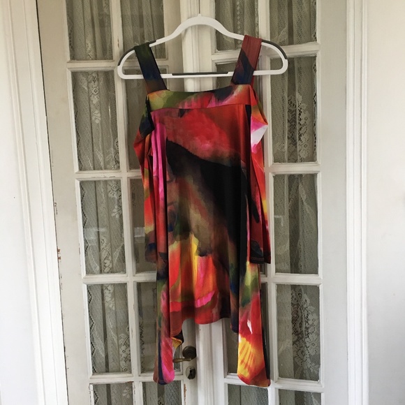 HOST PICK! CLARA SUN WOO Cold Shoulder Tunic Top –XS - Picture 1 of 4